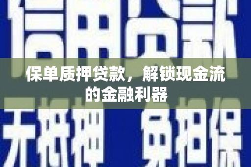 宝兴保单质押贷款，解锁现金流的金融利器