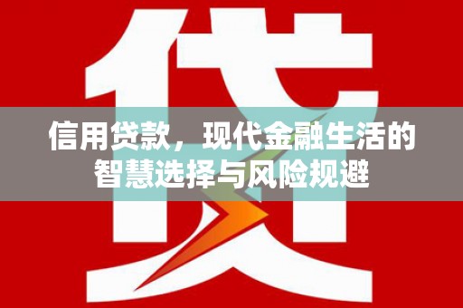 保亭信用贷款，现代金融生活的智慧选择与风险规避
