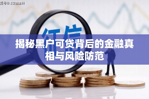 荷塘揭秘黑户可贷背后的金融真相与风险防范