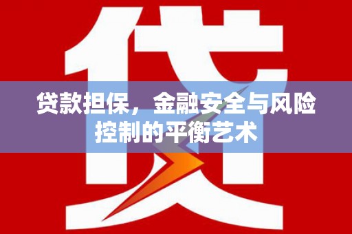 哈尔滨贷款担保，金融安全与风险控制的平衡艺术