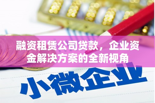 会理融资租赁公司贷款，企业资金解决方案的全新视角