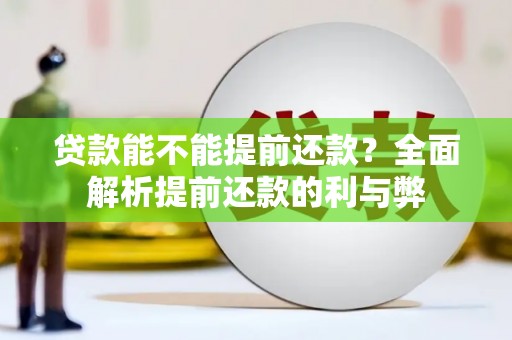 莎车贷款能不能提前还款？全面解析提前还款的利与弊