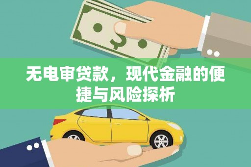安乡无电审贷款，现代金融的便捷与风险探析