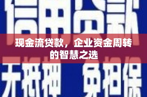 孟村现金流贷款，企业资金周转的智慧之选
