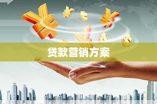 麻豆贷款营销方案