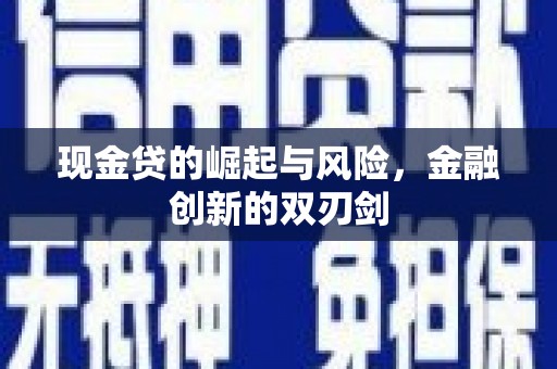 柳河现金贷的崛起与风险，金融创新的双刃剑