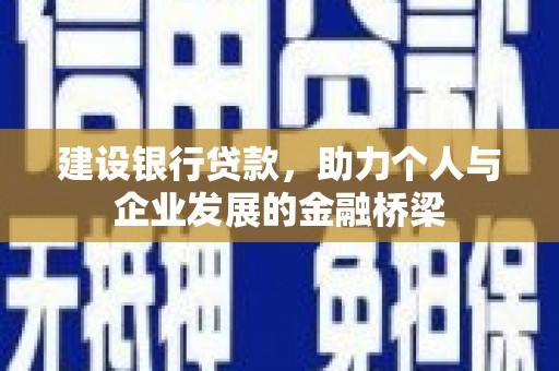林芝建设银行贷款，助力个人与企业发展的金融桥梁
