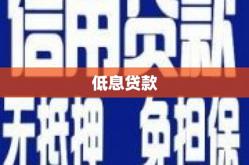 庆城低息贷款