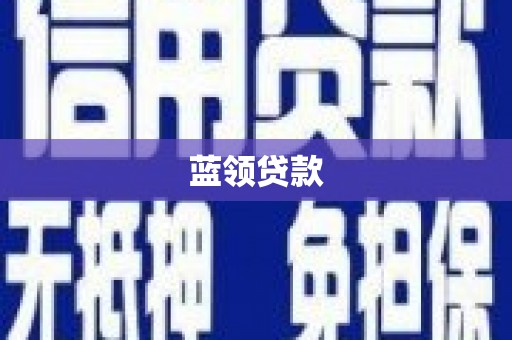 武城蓝领贷款